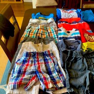 Boys T Shirts and Shorts Lot Size 4-6
